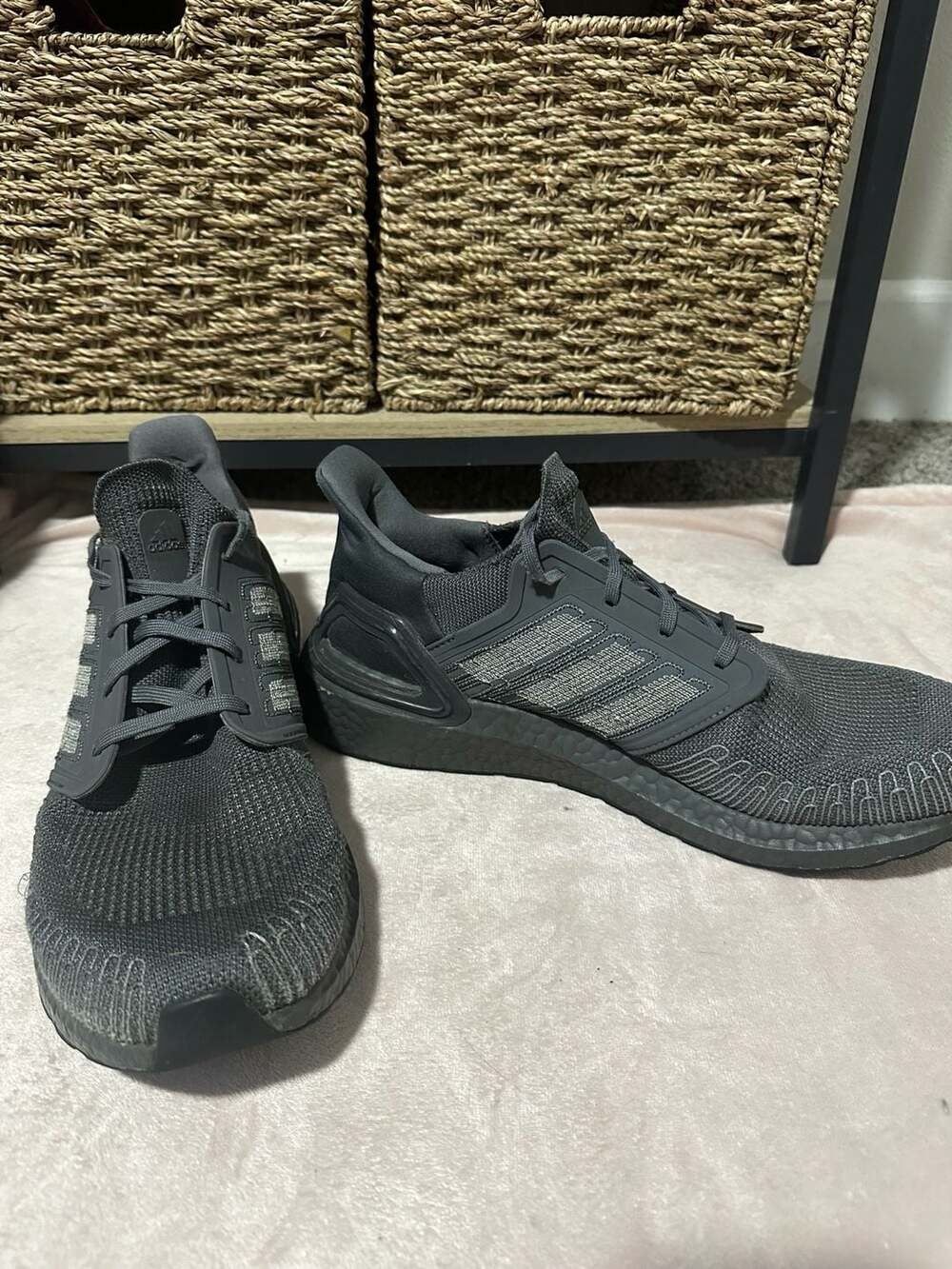 Adidas Ultraboost 20 Triple Black Running Shoes Men’s Size 13